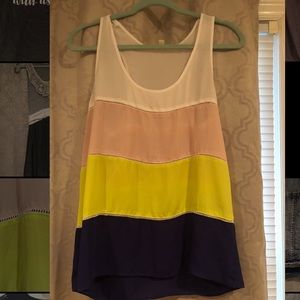 Color block tank